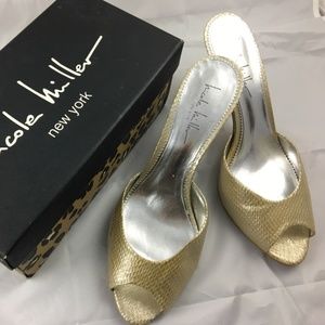 Snakeskin Patent Heels by Nicole Miller